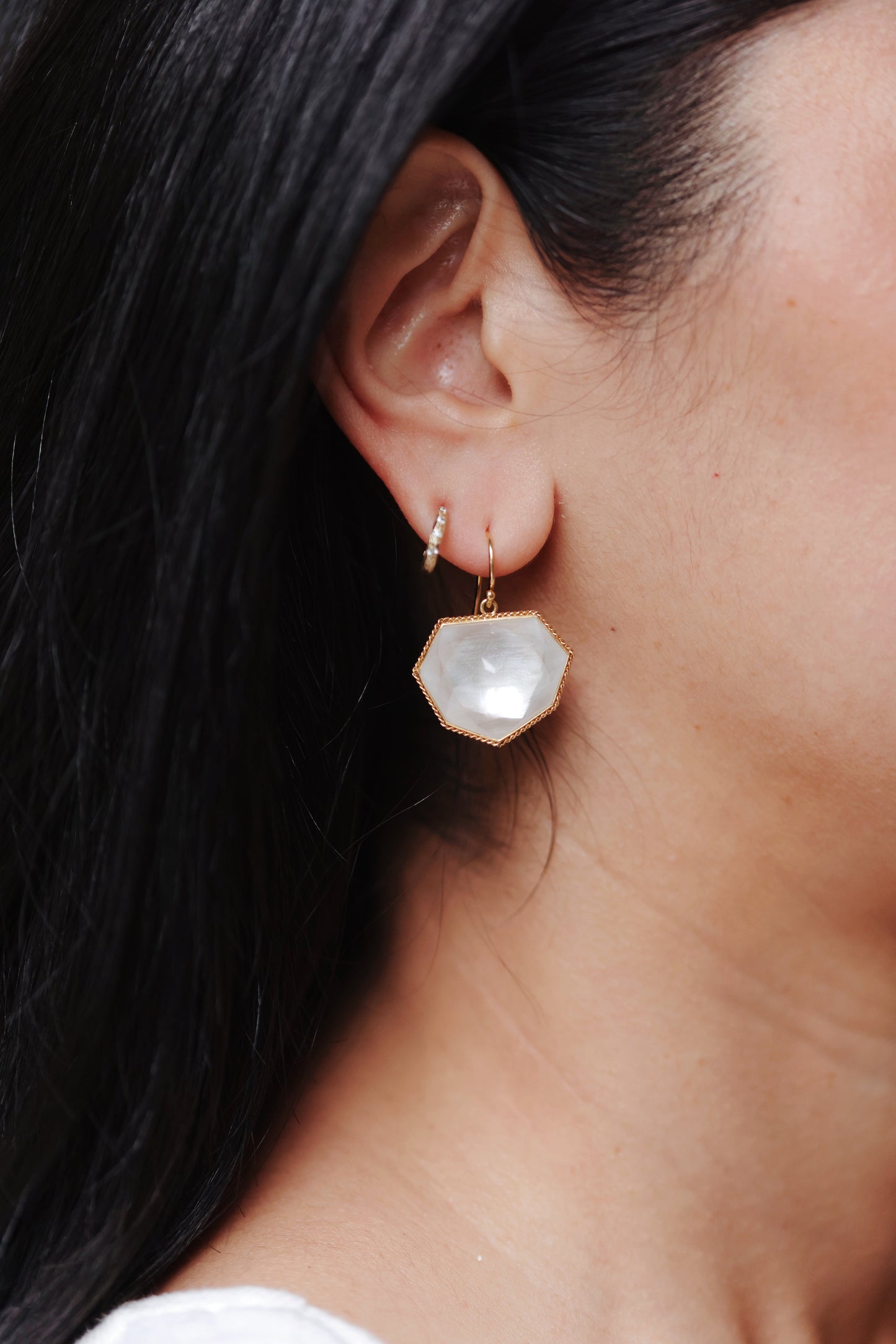 Amáli - One of a Kind Rock Crystal Earrings