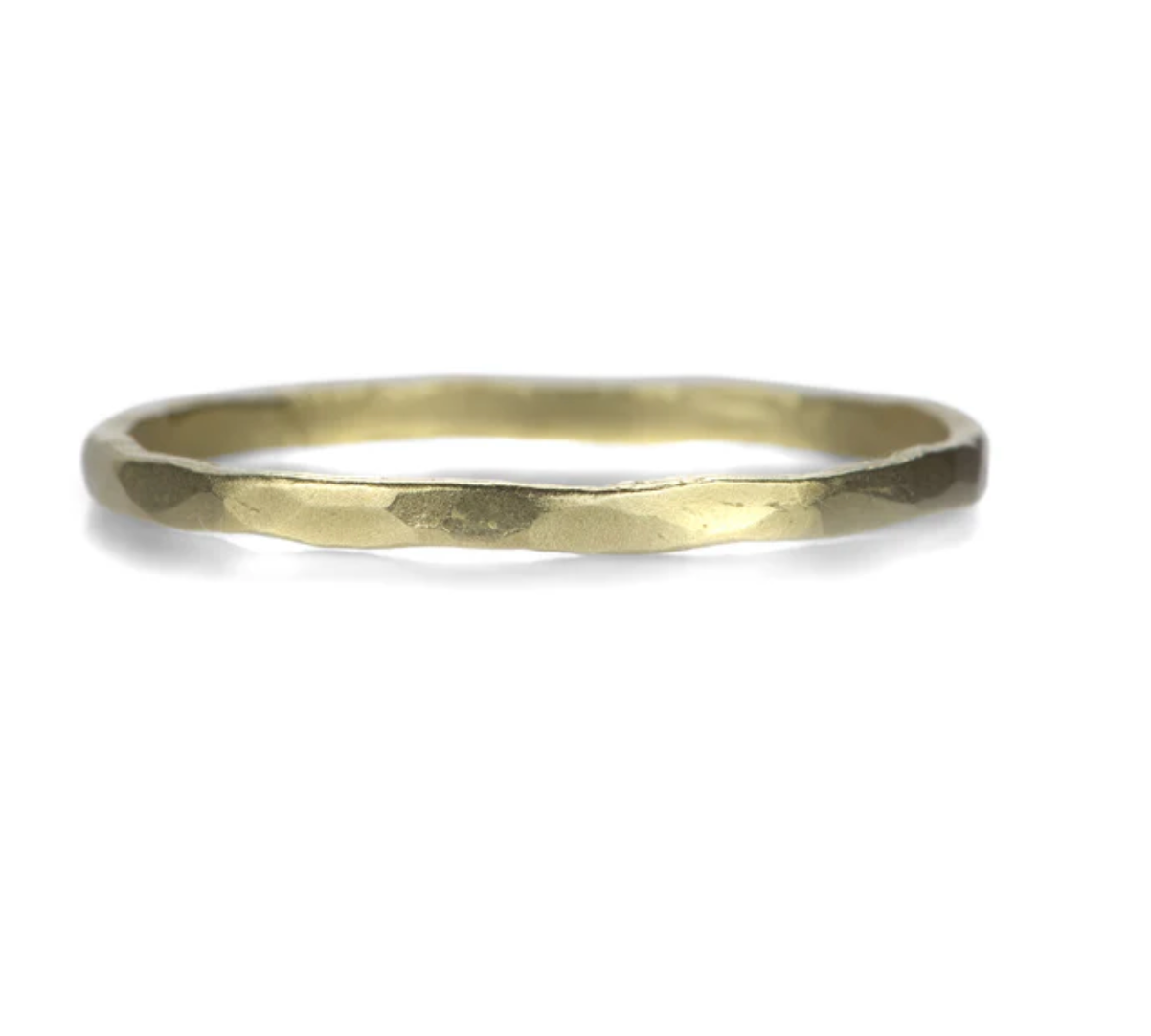 Victoria Cunningham - Plain Hammered Stack Ring Matte