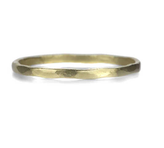 Victoria Cunningham - Plain Hammered Stack Ring Matte