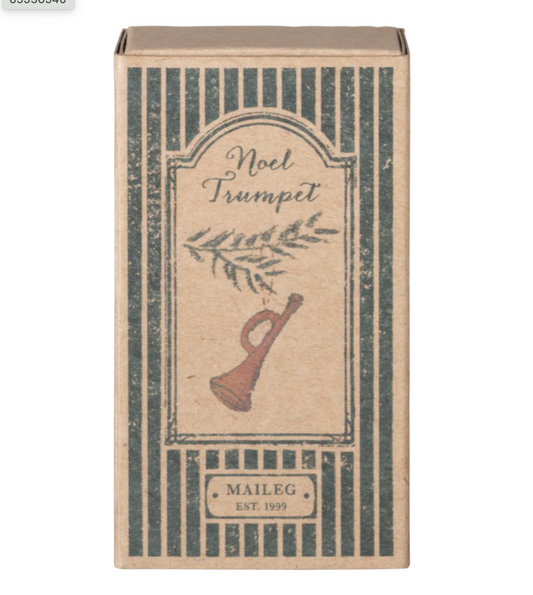 Maileg - Metal ornament, Trumpet - Red