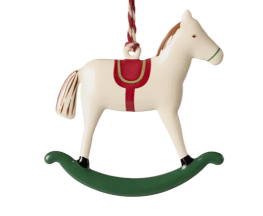 Maileg - Metal ornament, Rocking horse