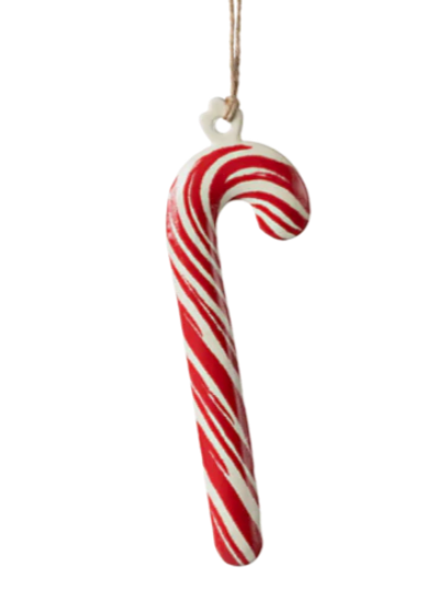 Maileg - Metal ornament, Sugar cane - Stripe