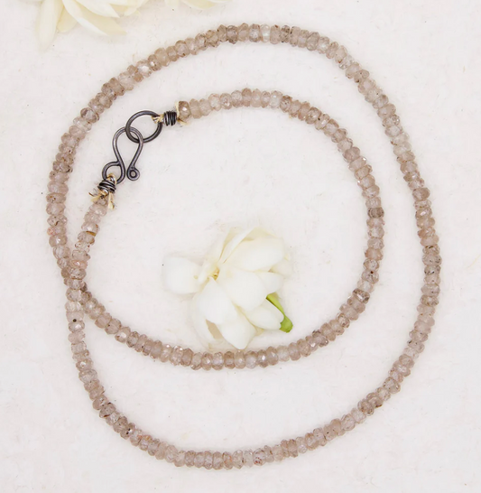 River Song - Natural Zircon Glitter Necklace