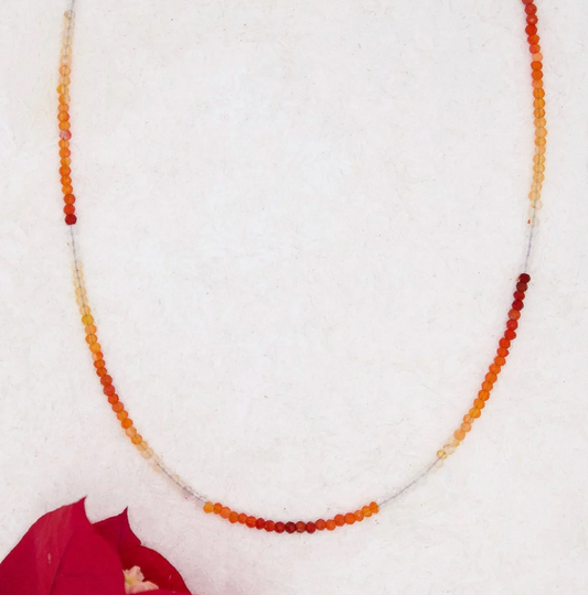 River Song - Mexican Fire Opal Necklace
