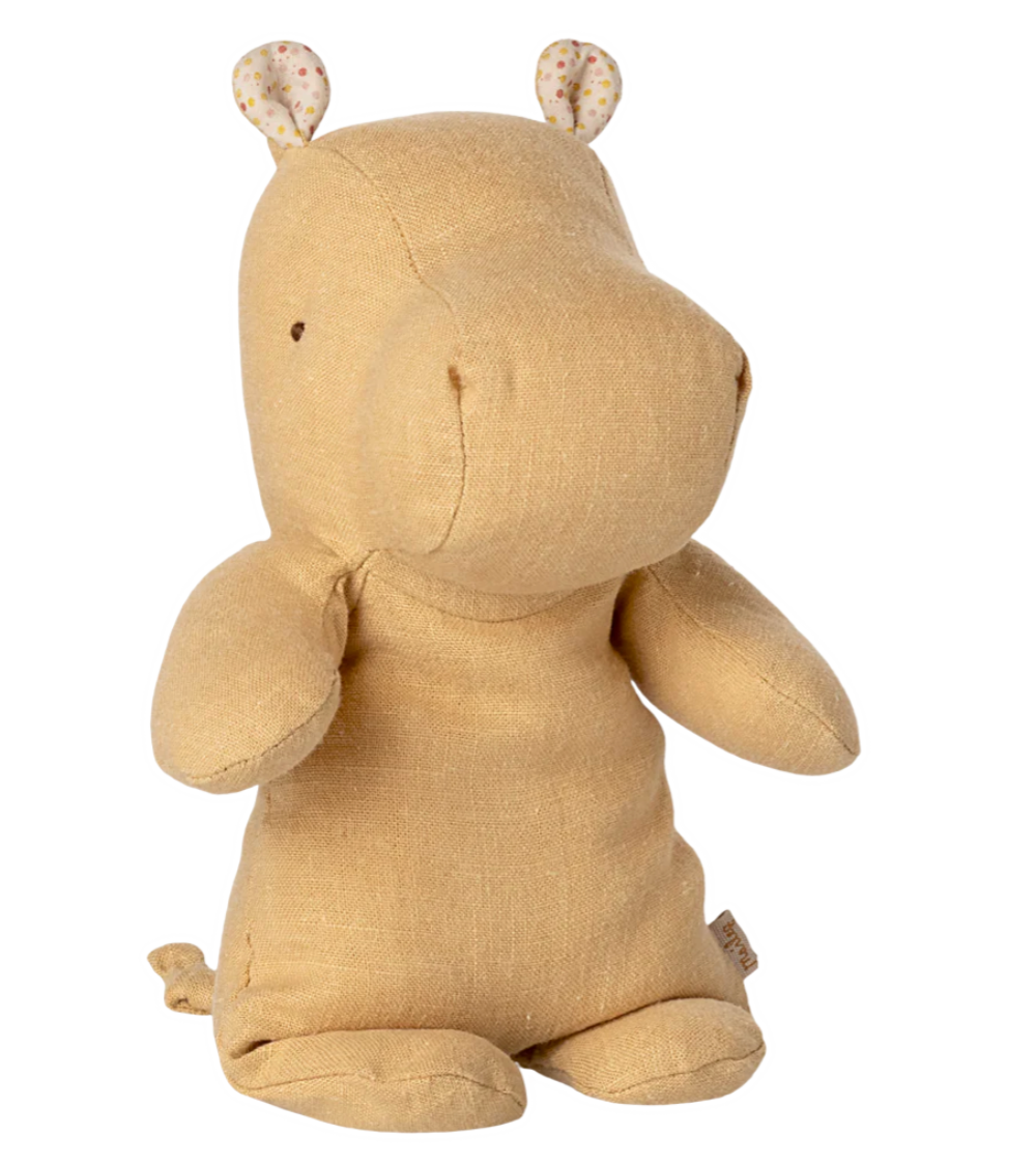 Safari friends, Hippo, Small - Cream yellow