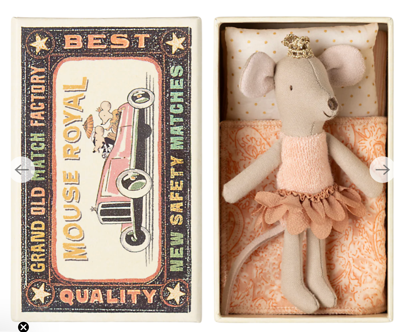 Princess mouse, Little sister in matchbox - Royal