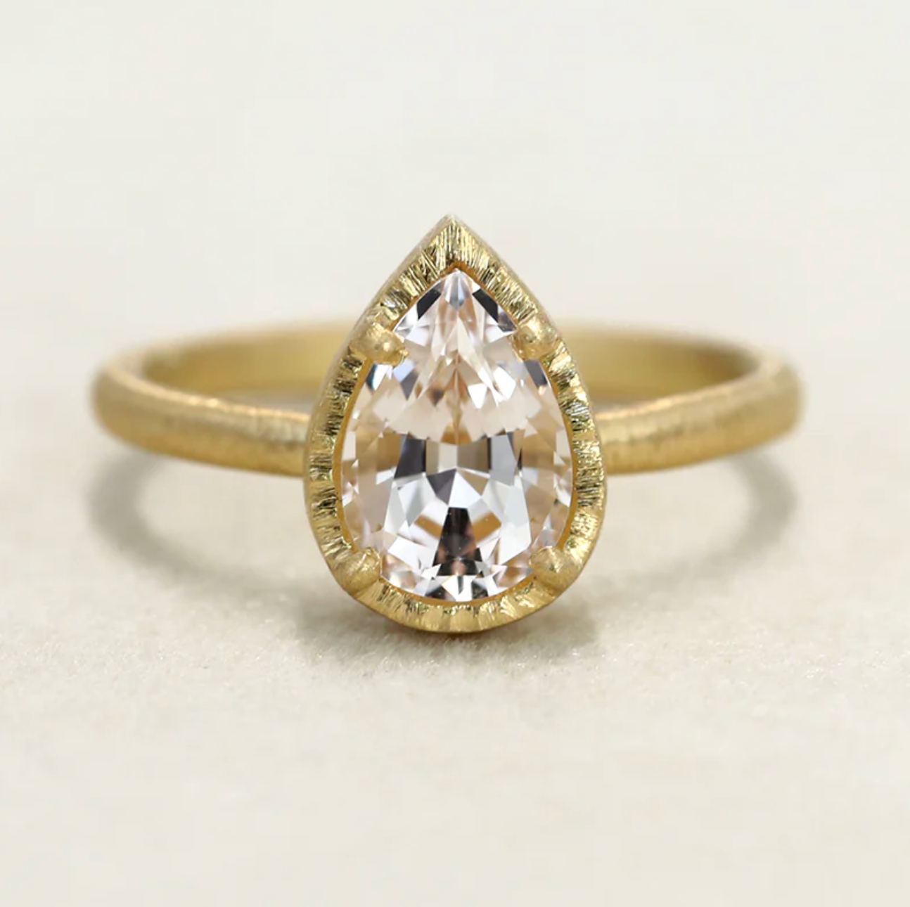 Yasuko Azuma - 1.36ct Morganite Ring - Size 6.5