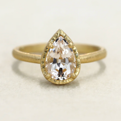 Yasuko Azuma - 1.36ct Morganite Ring - Size 6.5