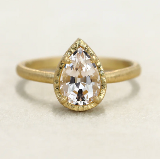 Yasuko Azuma - 1.36ct Morganite Ring - Size 6.5