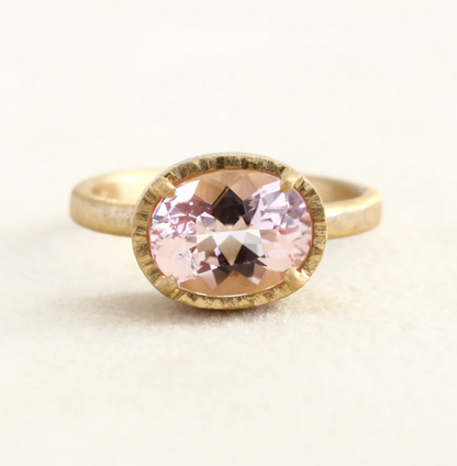Yasuko Azuma - 2.28ct Morganite Ring - Size 6.5
