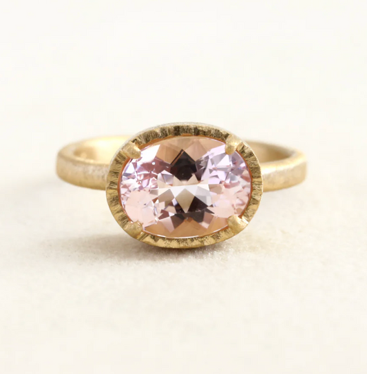 Yasuko Azuma - 2.28ct Morganite Ring - Size 6.5