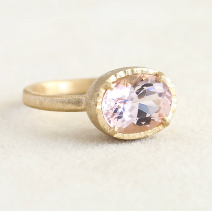 Yasuko Azuma - 2.28ct Morganite Ring - Size 6.5