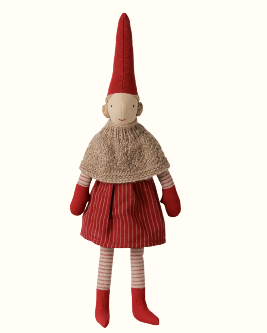 Maileg - Pixy, Size 2 - Girl - Knitted cape and skirt