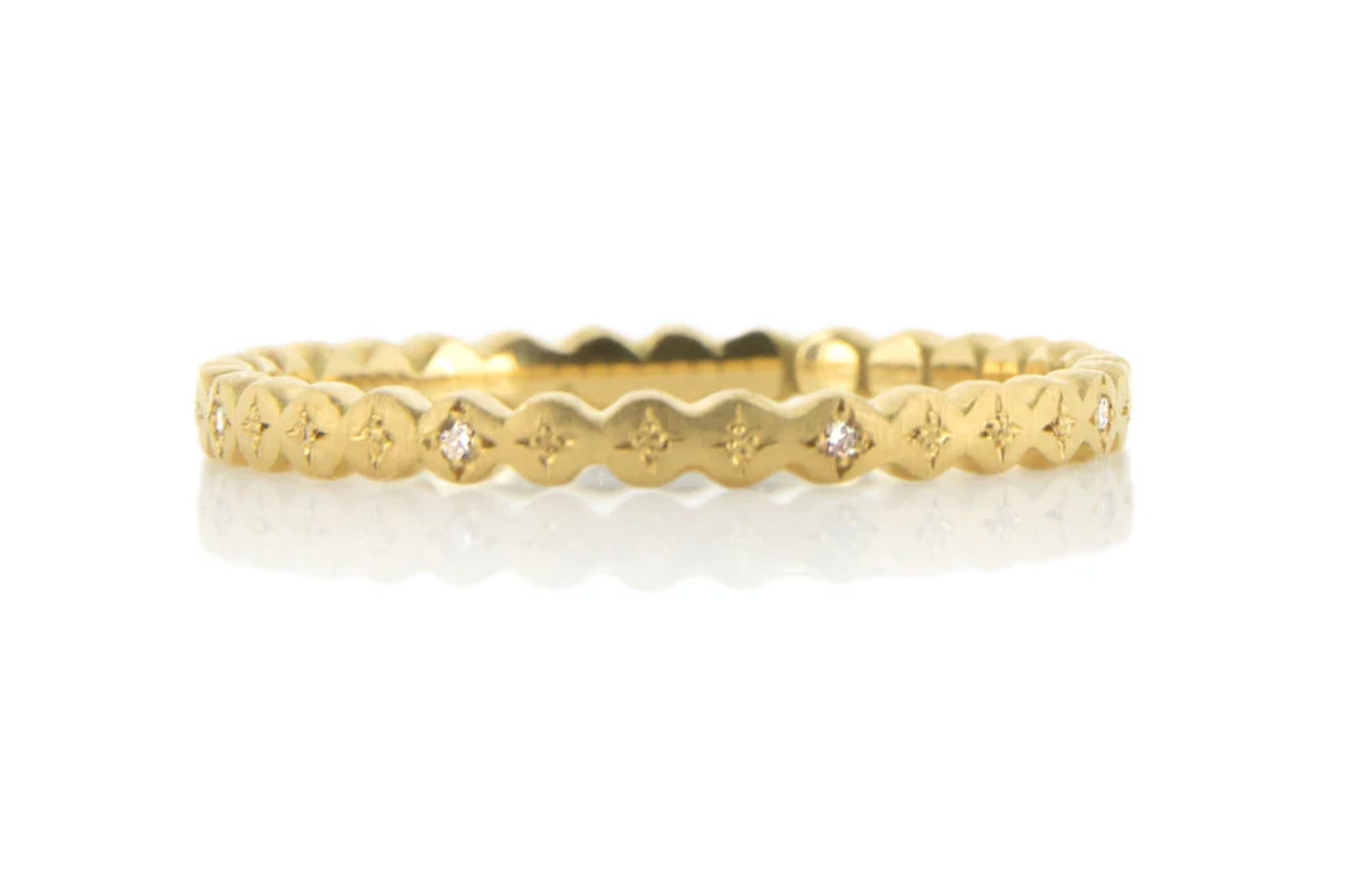 Adel Chefridi - Thin River Rocks Band Ring