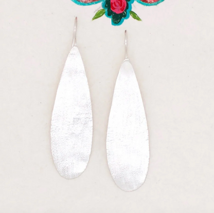 River Song - Silver Raindrop Earrings
