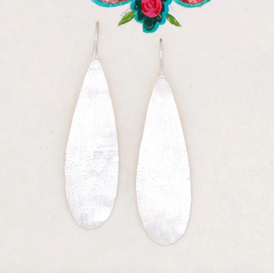 River Song - Silver Raindrop Earrings