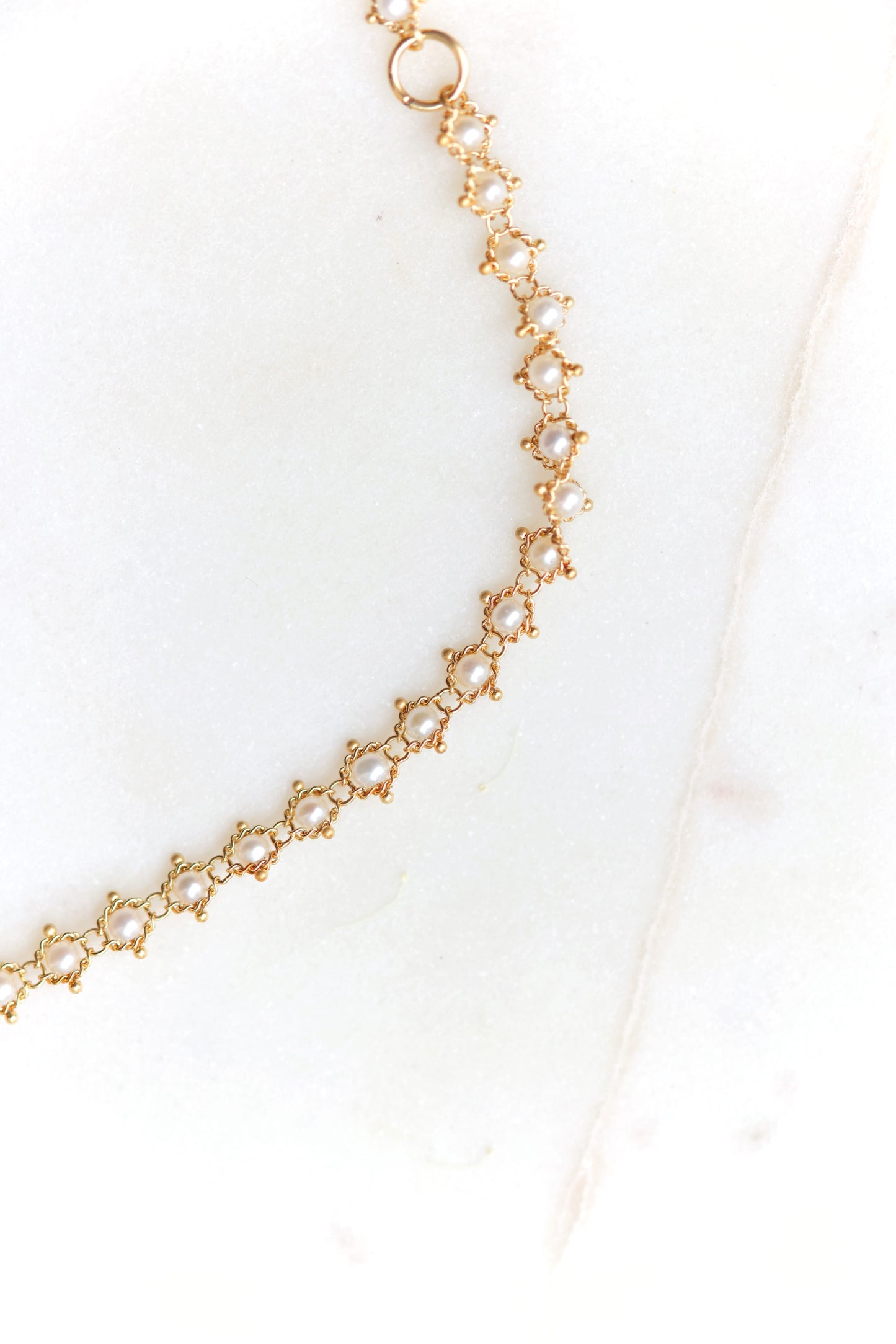 Amáli - Textile Freshwater Pearl Necklace
