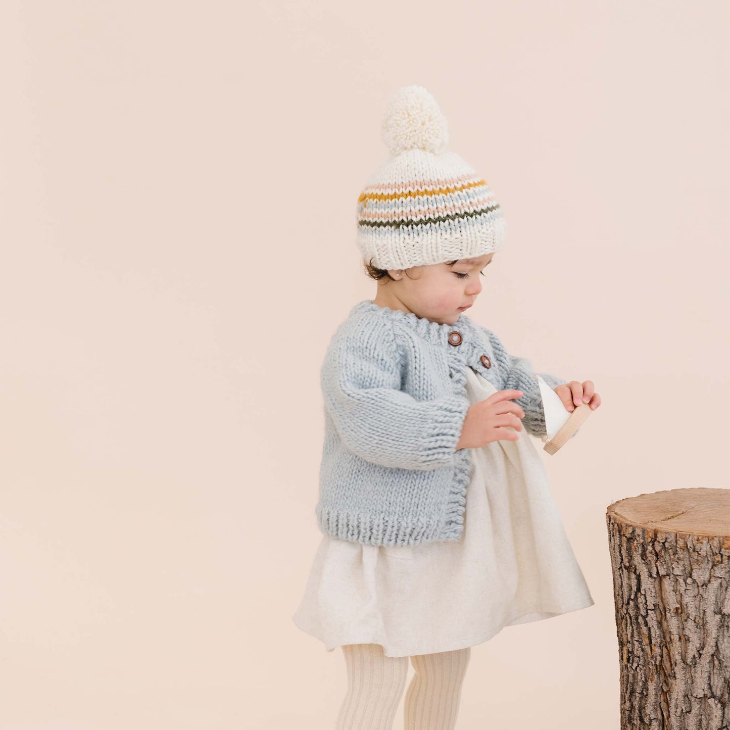 Classic Cardigan, Bowie Grey Baby Sweater Kids Clothing Fall