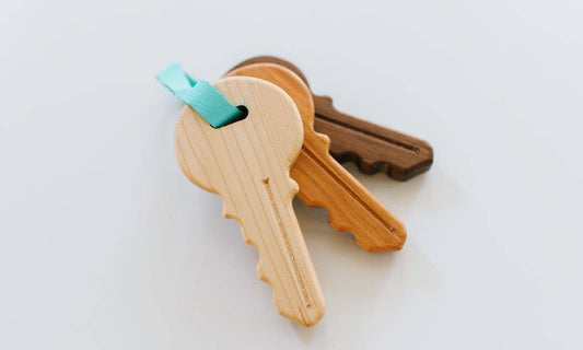 Wooden Toy Keys for Kids and Baby