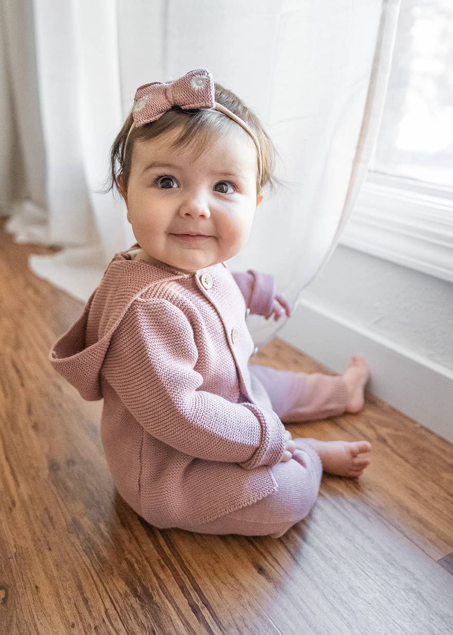 Hooded Double Button Baby Coat Jacket (Organic) 4 Colors