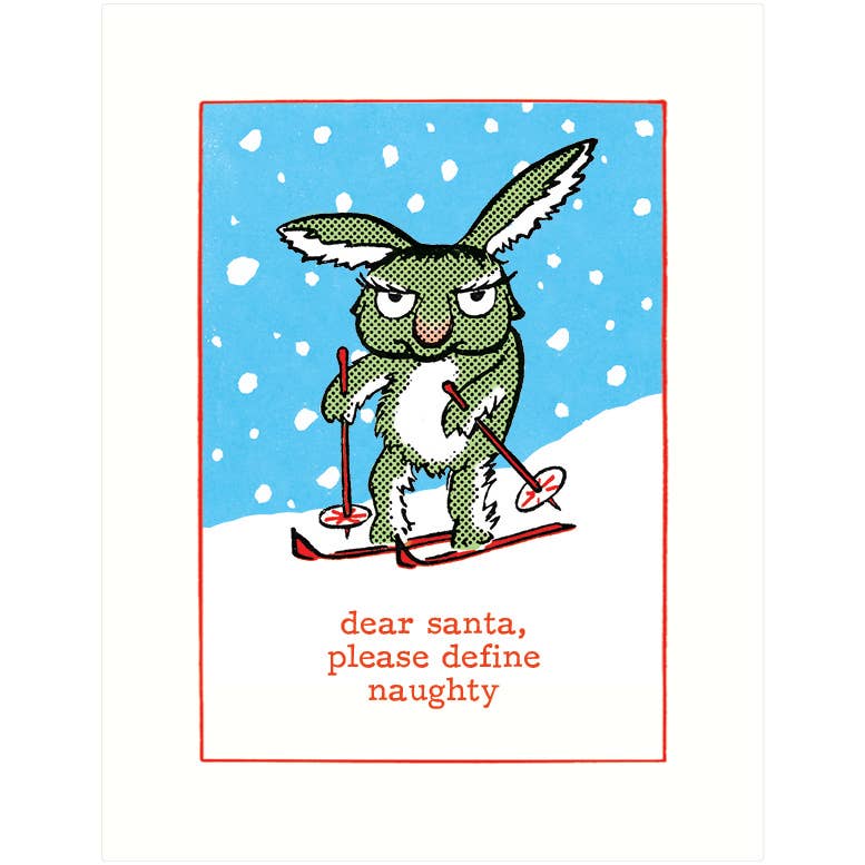 Define Naughty | Christmas Greeting Card