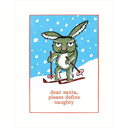 Define Naughty | Christmas Greeting Card