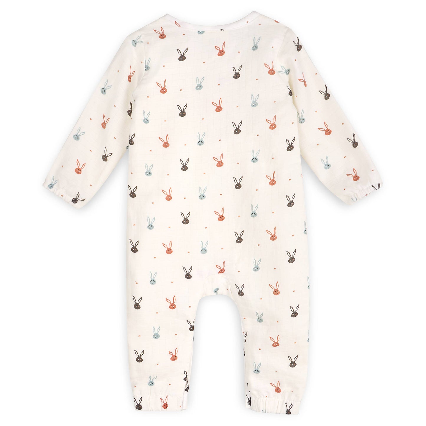 Mini Bunnies Long Sleeve Baby Jumpsuit  (Organic Muslin)