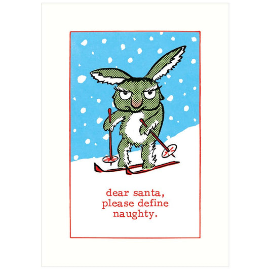 Define Naughty | Christmas Greeting Card