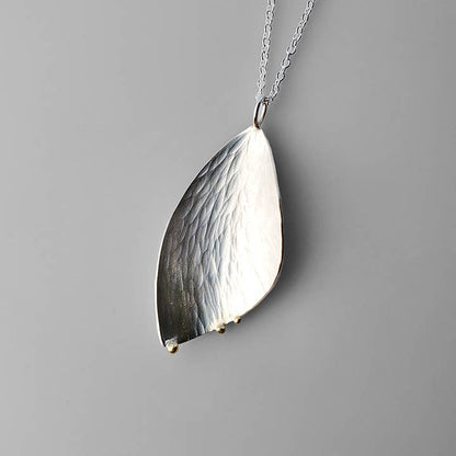Nature inspired wing shaped Gossamer Necklace