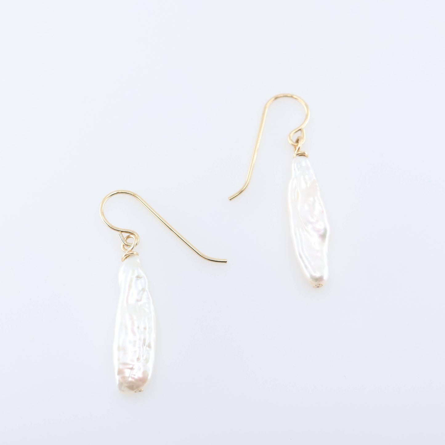 Freshwater Biwa Pearl Earrings