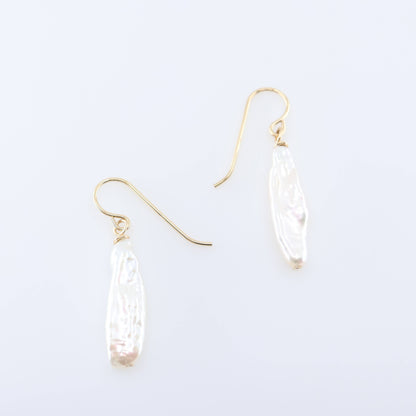 Freshwater Biwa Pearl Earrings