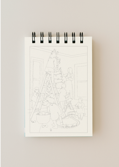 A Little Bit of Christmas - Mini Watercoloring Book