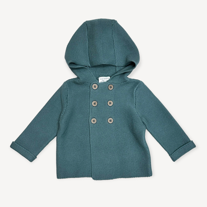 Hooded Double Button Baby Coat Jacket (Organic) 4 Colors