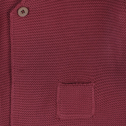 Hooded Button & Pocket Sweater Knit Baby Jacket (Organic)