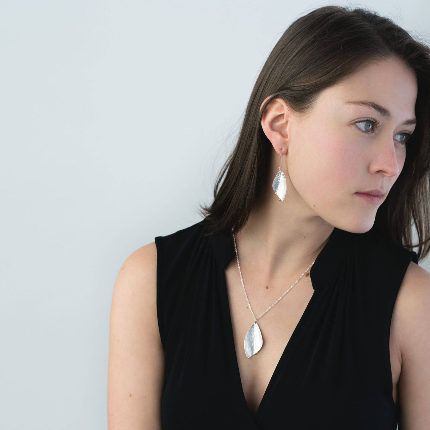 Nature inspired wing shaped Gossamer Necklace