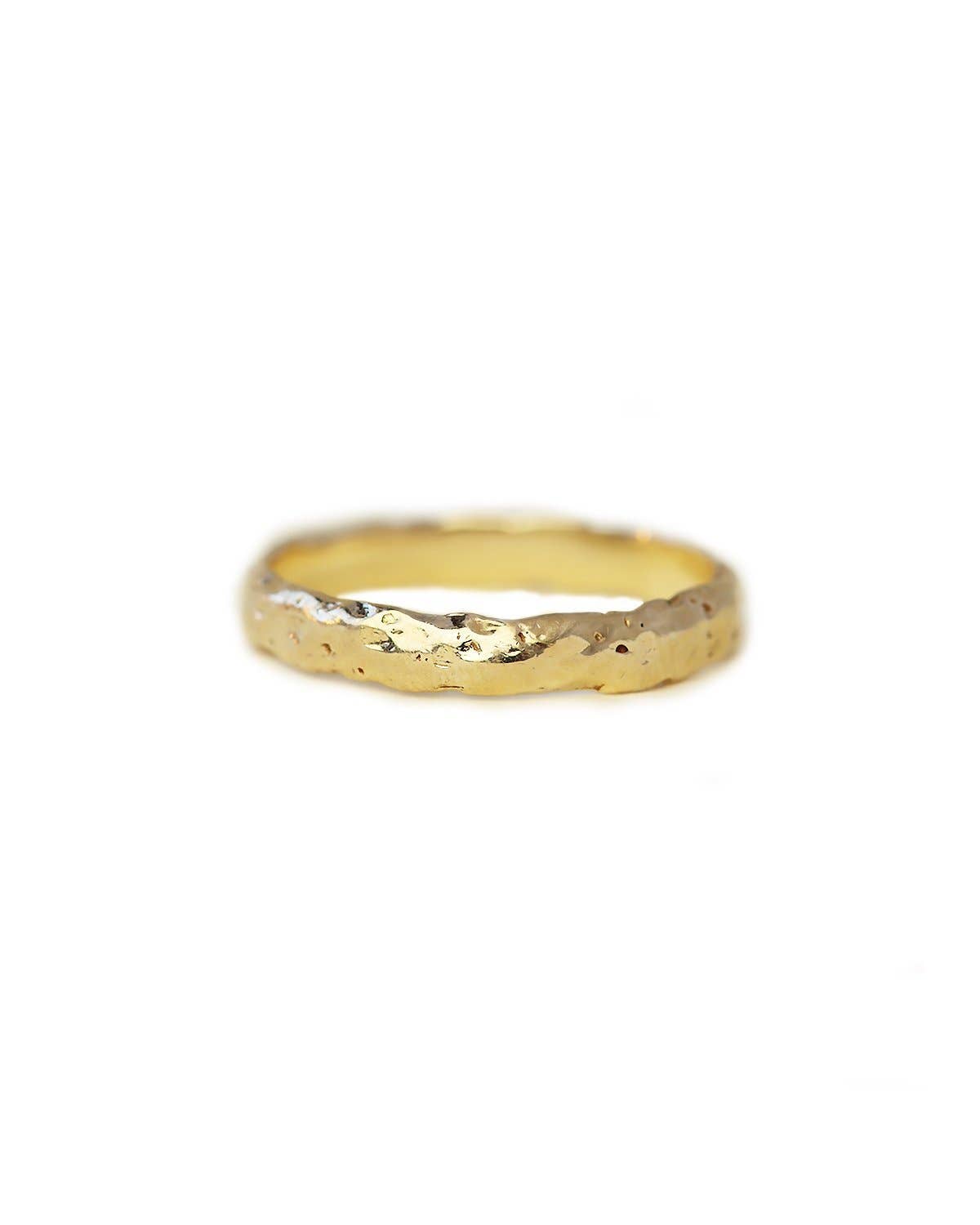 Lacee Alexandra - Solid Gold Textured Wide Band