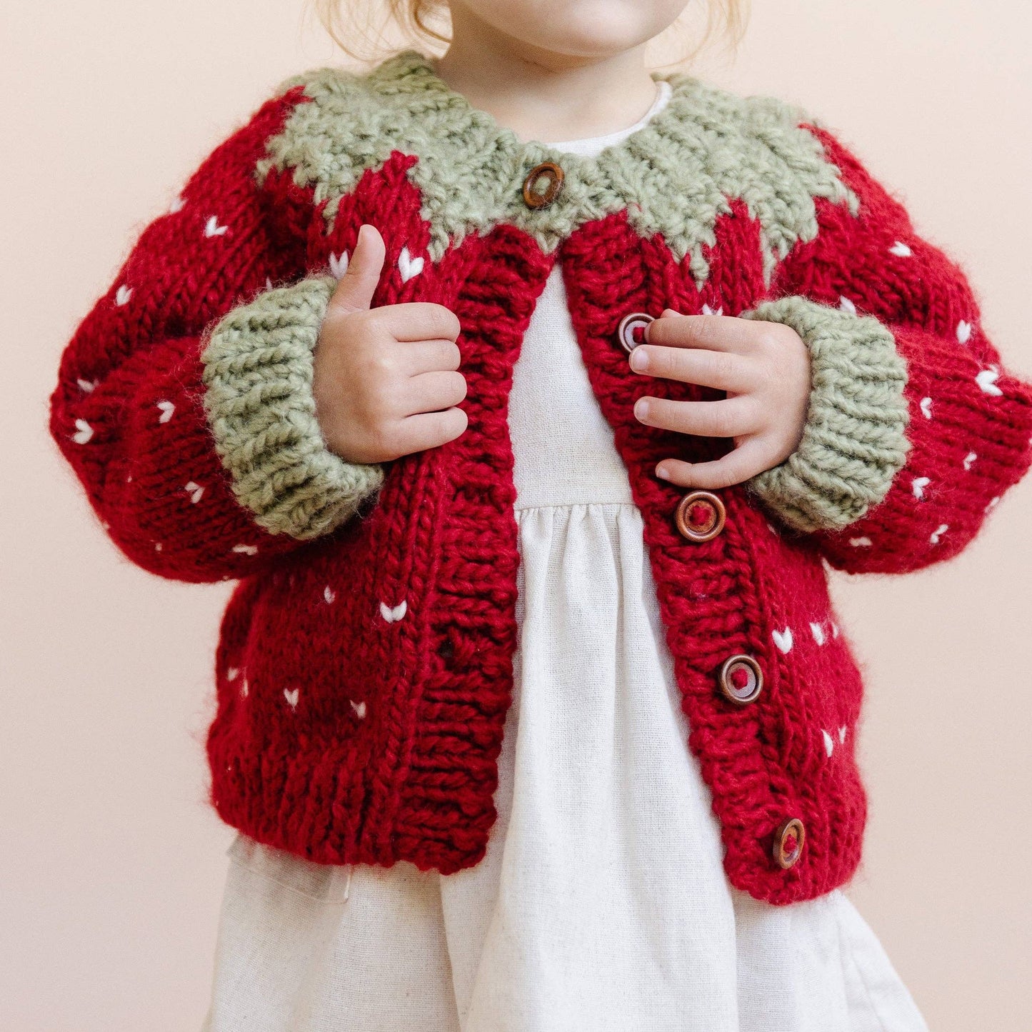 Strawberry Cardigan Baby Kid Fall Winter Halloween Costume