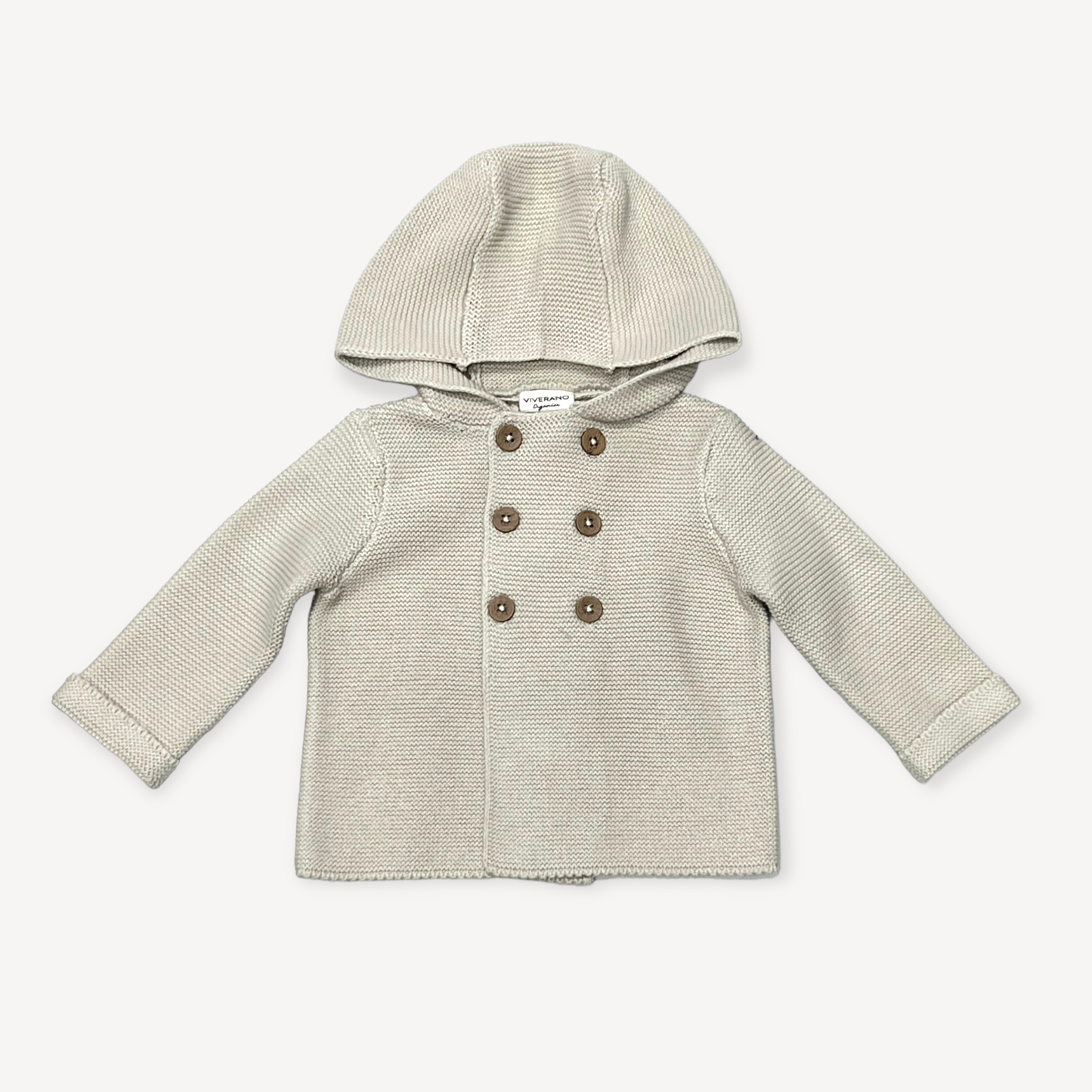 Hooded Double Button Baby Coat Jacket (Organic) 4 Colors