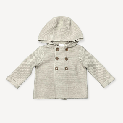 Hooded Double Button Baby Coat Jacket (Organic) 4 Colors