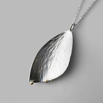 Nature inspired wing shaped Gossamer Necklace