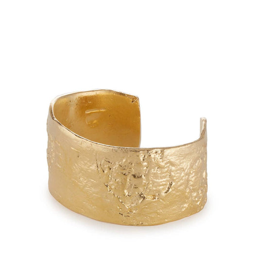 Cara 14 Karat Gold-Plated Recycled Brass Cuff Bracelet