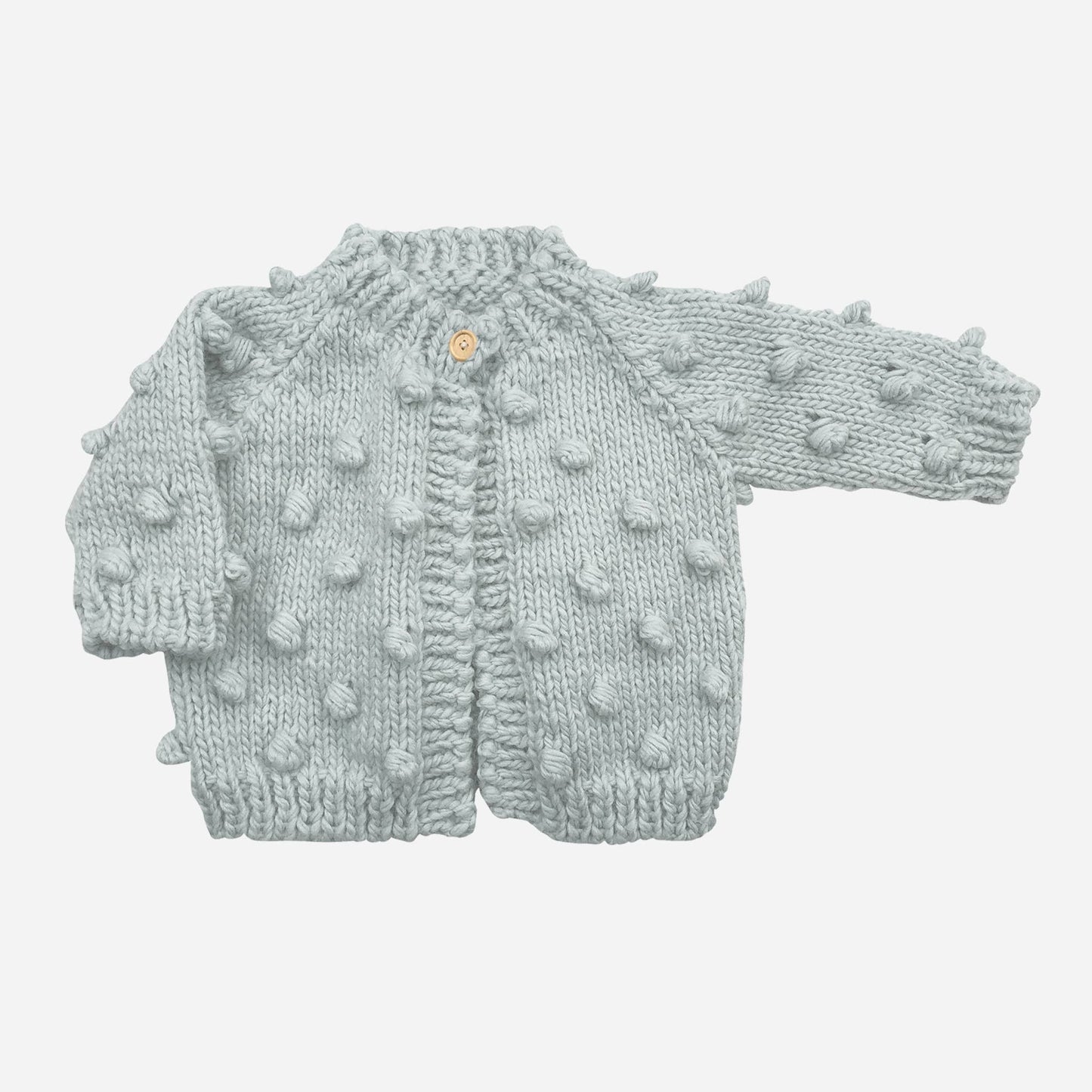 Popcorn Cardigan, Bowie Grey Baby Sweater Kids Clothing Fall